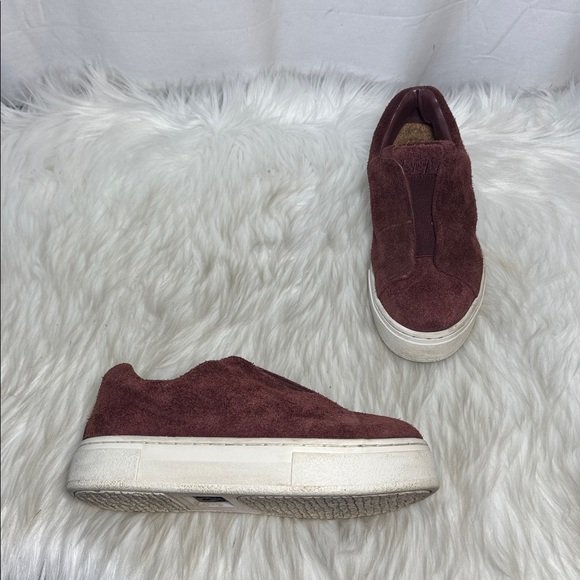 Eytys Maroon Doja S-O Barolo Slip-On Suede Sneakers Sz 7 - Picture 1 of 6